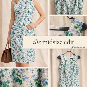 Brooks Brothers 346 Floral Sheath Dress | Size 10 | Classic Preppy